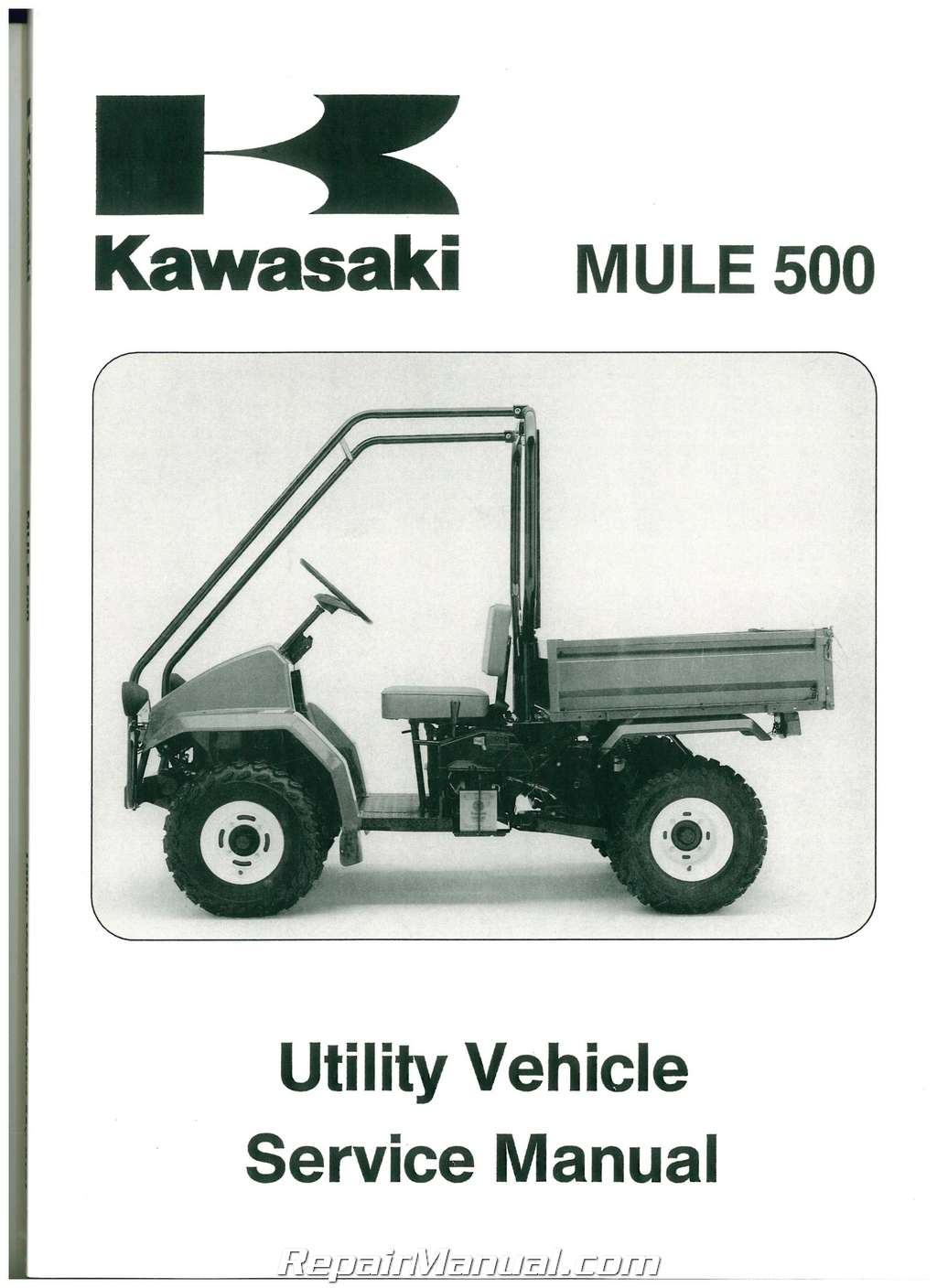 1990 – 2004 Kawasaki KAF300A Mule 500 520 550 UTV Service ... wiring diagram for kawasaki mule 