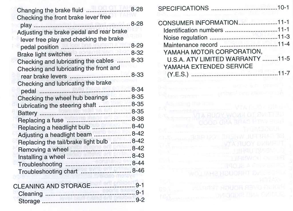 Yamaha Atv Vin Chart