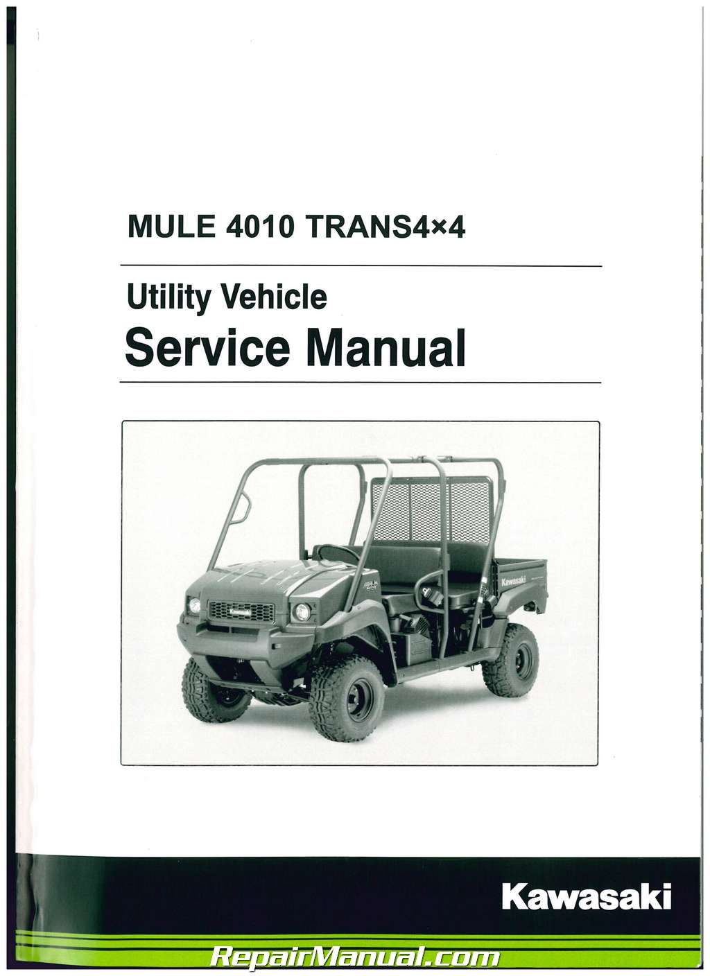 2009 – 2019 Kawasaki KAF620R S Mule 4010 Trans4x4 Service Manual