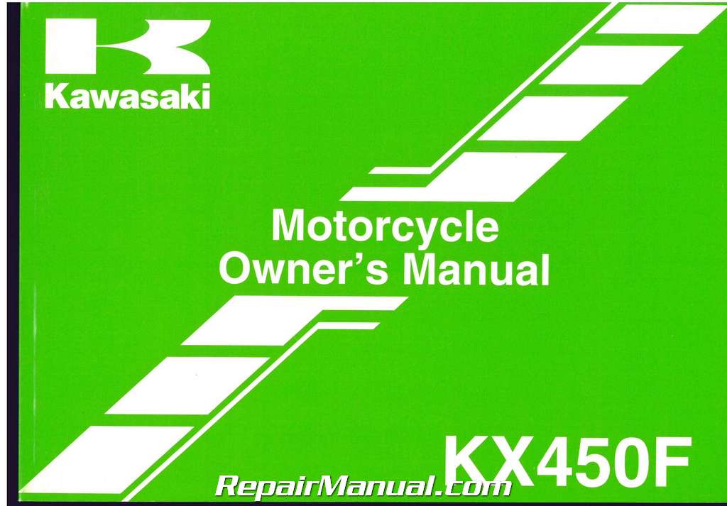 vulgaritet Permanent Ansættelse 2011 Kawasaki KX450F Motorcycle Owners Manual