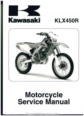 Hvert år privatliv Kenya 2008-2014 Kawasaki KLX450R Motorcycle Service Manual
