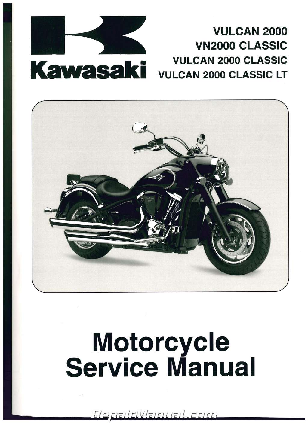 Kawasaki Vulcan VN 2000 Classic 2009 Manual de taller en CD 