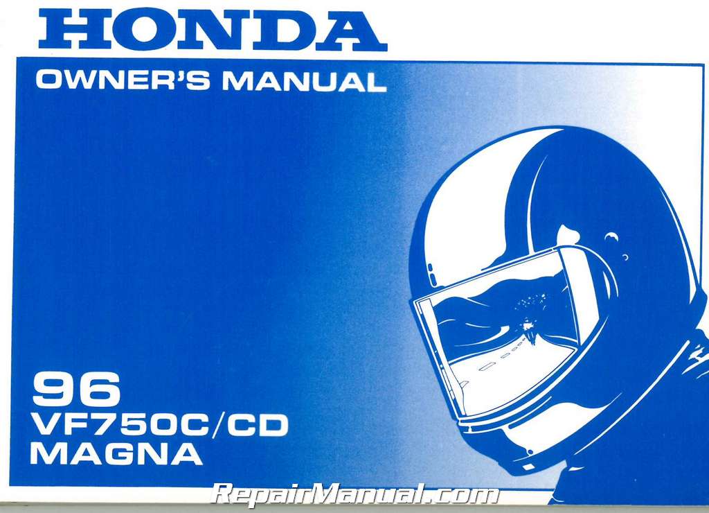 1996 Honda VF750C/CD Magna Motorcycle Owner Manual