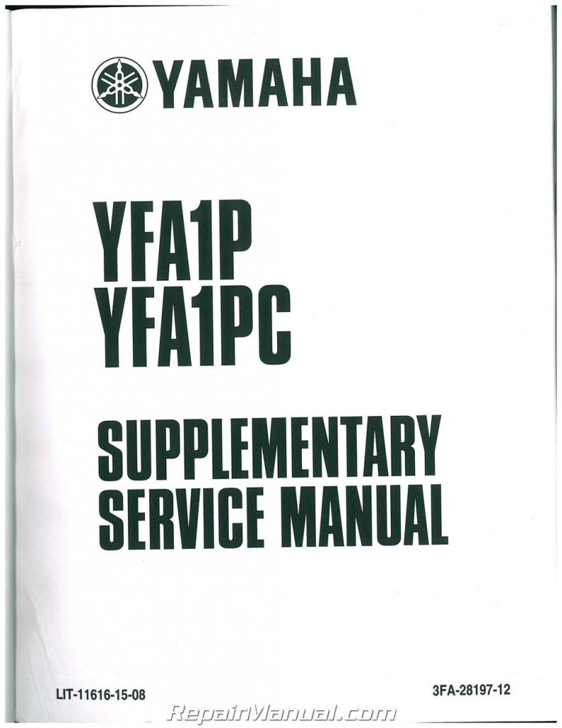2004-2013 Yamaha YFM125G Grizzly 125 Automatic Service Manual