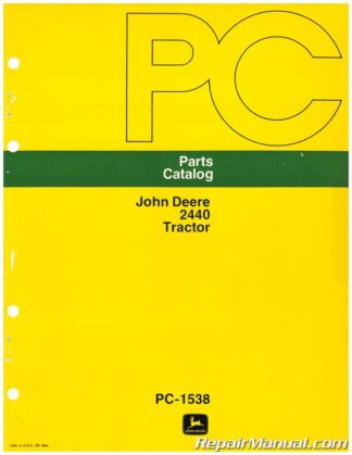 Used John Deere 2440 Tractor Parts Manual