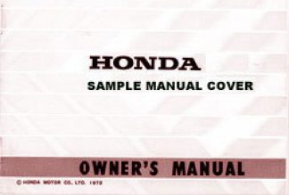 Official 2004 Honda XR650L Owners Manual