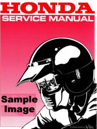 El Manual oficial del Servicio de la Fabrica de 1999-2004 Honda TRX400EX FourTrax Foreman