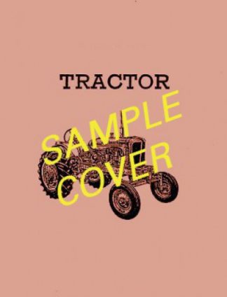 Ford Tractor Factory Service Manual Used