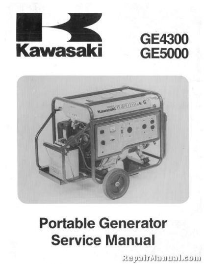 Kawasaki GE4300 5000 Portable Generator Service Manual