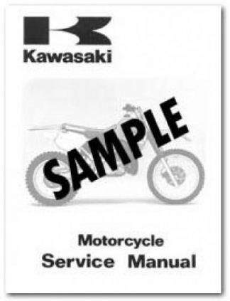 Used 1986 Kawasaki KX125E1 and 1987 Kawasaki KX125E2 Factory Owners Service Manual