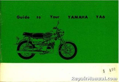 Official 1964 Yamaha YA6 Owners Manual
