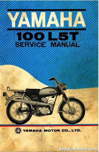 Official 1969 Yamaha L5T Trailmaster 100 Motorcycle Factory Service Manual