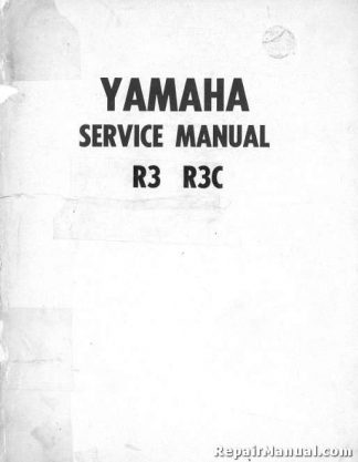 Official 1969 Yamaha R3 R3C 350cc Motorcycle Factory Repair Service Manual