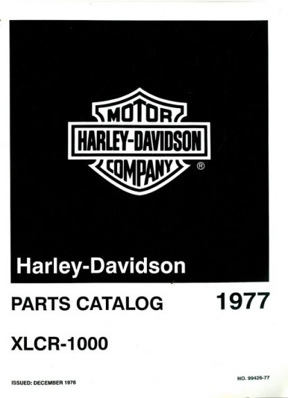 Official 1977 Harley Davidson XLCR-1000 Cafe Racer Parts Manual