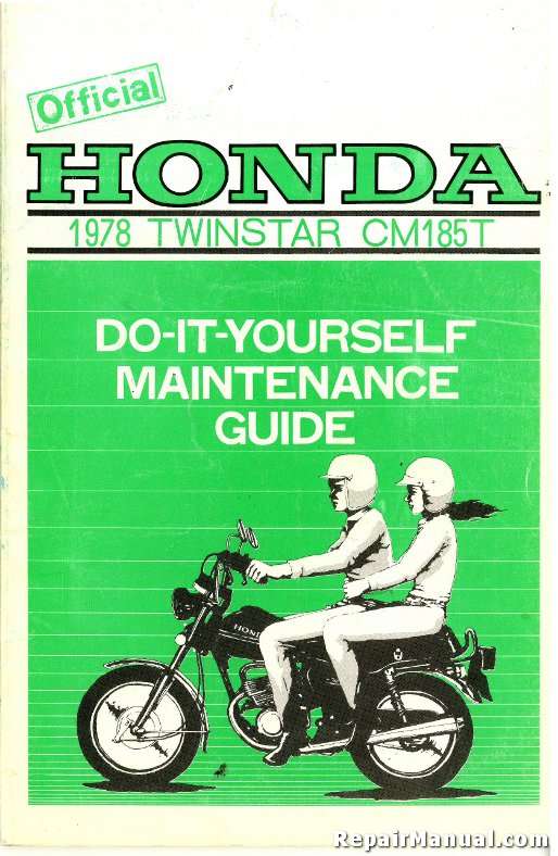OEM Honda Do-It-Yourself Maintenance Guide Repair Manual CM 185 T Twinstar CM185 