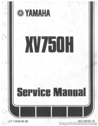 1981-1982 Yamaha XV750 XV920 Virago Seca Motorcycle Service Manual Yamaha Virago 535 Wiring-Diagram RepairManual.com