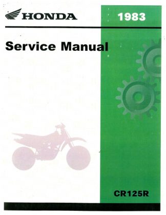 1982 Honda CR125R Service Manual OEM 