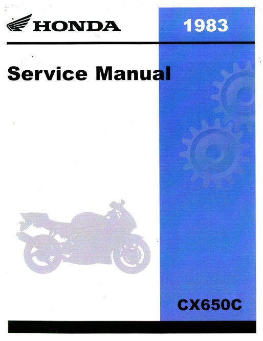 1983 HONDA CX650C MOTORCYCLE  FACTORY SERVICE MANUAL WITH BINDER 