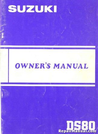 Official 1983 Suzuki DS80D Motorcycle Owners Manual