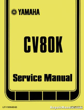 Official 1983 Yamaha CV80K Riva Scooter Service Manual