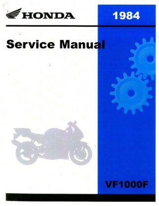 Official 1984 Honda VF1000F Factory Service Manual