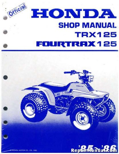 Official 1985-1986 Honda TRX125 Factory Service Manual