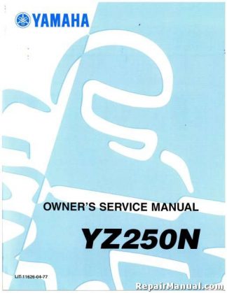 Official 1985 Yamaha YZ250N Factory Owners Service Manual