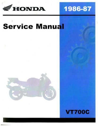 Official 1986-1987 Honda VT700C Factory Service Manual