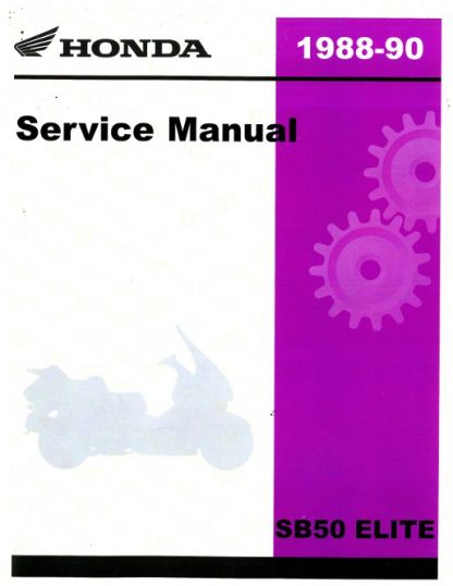 Official 1988-1990 Honda SB50P Elite Factory Service Manual