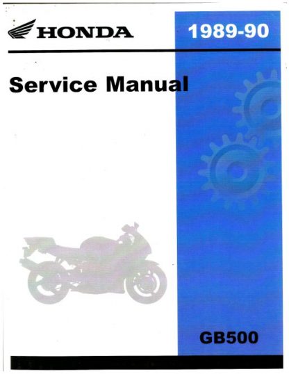 Official 1989-1990 Honda GB500 Tourist Trophy Factory Service Manual
