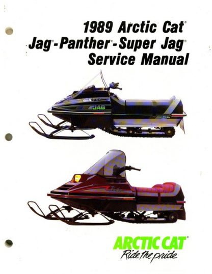 Official 1989 Arctic Cat Jag Jag Deluxe Panther Super Jag Snowmobile Factory Service Manual