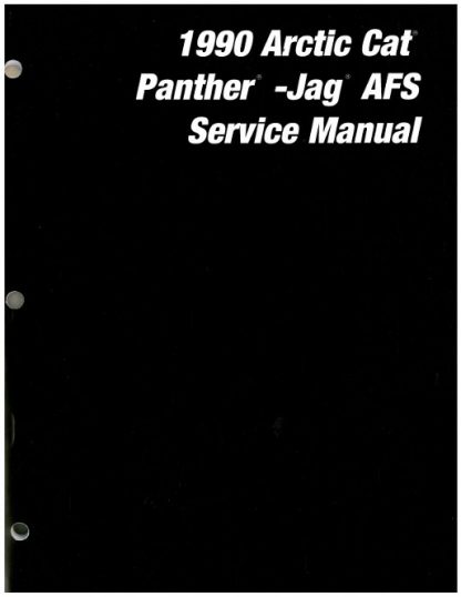 Official 1990 Arctic Cat Jag AFS Panther Snowmobile Factory Service Manual