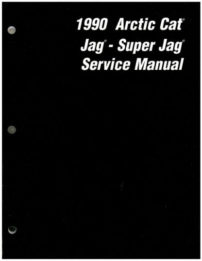 Used 1990 Arctic Cat Jag Super Jag Snowmobile Factory Service Manual