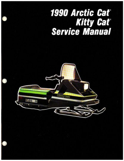 Official 1990 Arctic Cat Kitty Cat Snowmobile Factory Service Manual