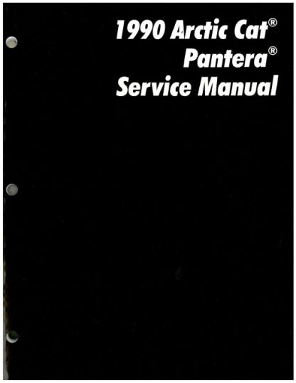 Official 1990 Arctic Cat Pantera Snowmobile Factory Service Manual