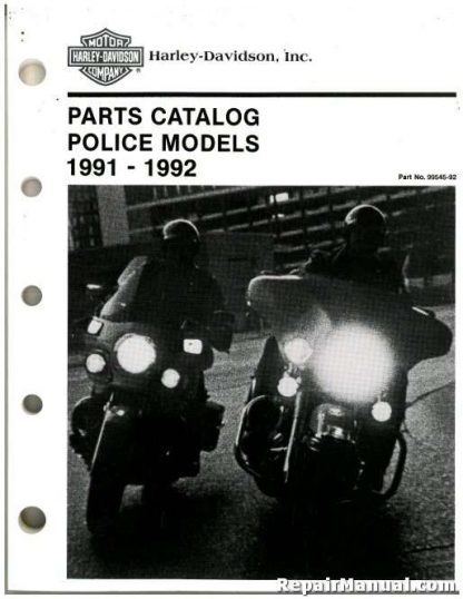 Official 1991-1992 Harley-Davidson FXRP FLHTP Parts Manual
