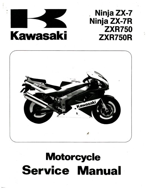 1991-1992 Kawasaki ZX750 Manual