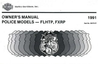 Official 1991 Harley Davidson FXRP FLHTP Owners Manual