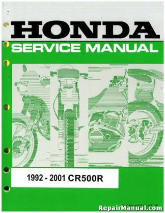 Honda CR 500 R 1997 Haynes Service Repair Manual 2222 