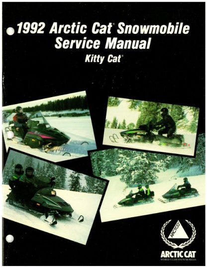 Official 1992 Arctic Cat Kitty Cat Snowmobile Factory Service Manual