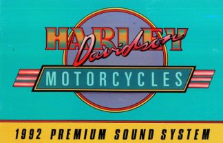 Official 1992 Harley Davidson Premium Sound System Owners Manual