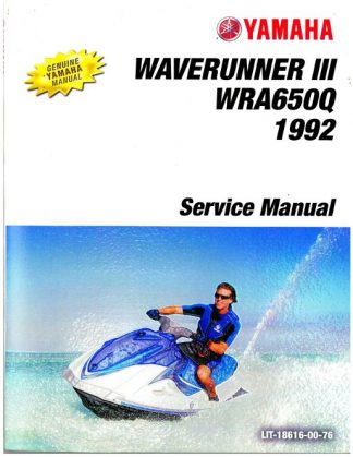 Official 1992 Yamaha WRA650Q Factory Service Manual