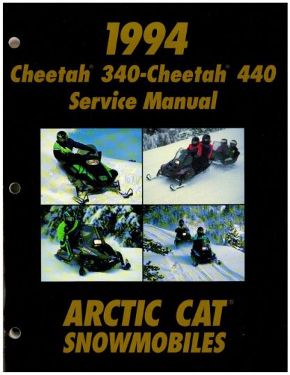 Official 1994 Arctic Cat Cheetah 340 Cheetah 440 Snowmobile Factory Service Manual