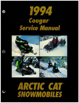 Official 1994 Arctic Cat Cougar Cougar Mountain Cat Snowmobile Factory Service Manual
