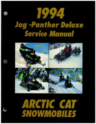 Official 1994 Arctic Cat Jag Jag Deluxe Jag Z Panther Deluxe Snowmobile Factory Service Manual