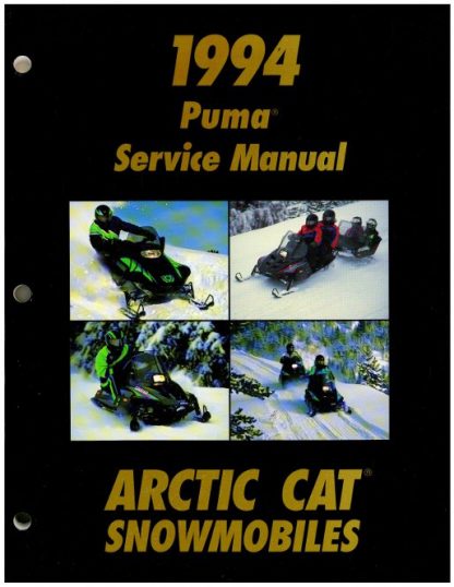 Official 1994 Arctic Cat Puma Puma Deluxe Snowmobile Factory Service Manual