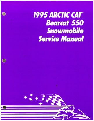 Official 1995 Arctic Cat Bearcat 550 Snowmobile Factory Service Manual