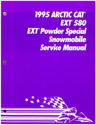 Official 1995 Arctic Cat EXT 580 EXT Powder Special Snowmobile Factory Service Manual