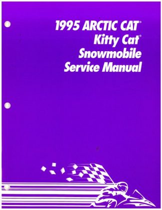 Official 1995 Arctic Cat Kitty Cat Snowmobile Factory Service Manual