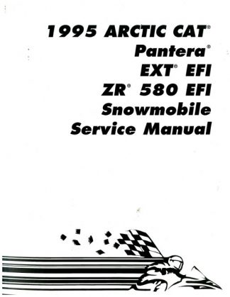 Official 1995 Arctic Cat Pantera EXT EFI ZR580 EFI Snowmobile Factory Service Manual